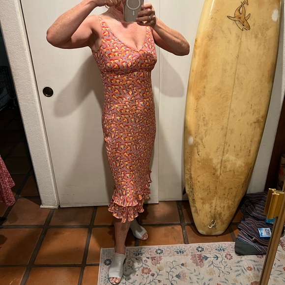 DVF Silk French Girl Dress Tre Femme - Picture 5 of 14